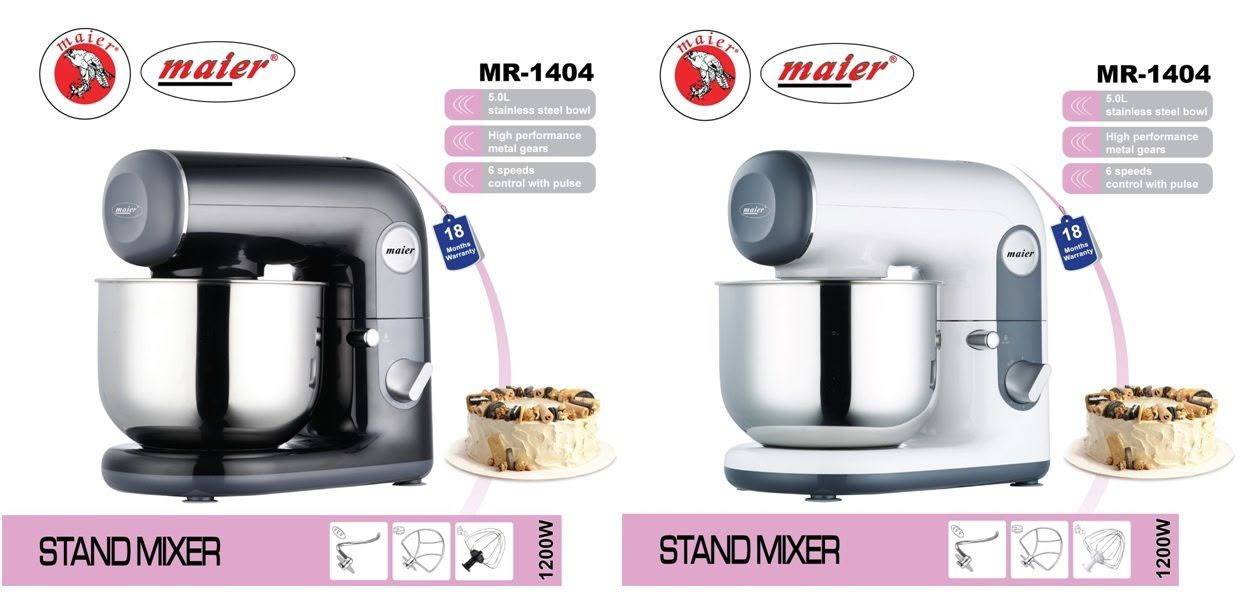 همزن حرفه ای خامه زن مایر مدل MR-1404   با ظرفیت 1200 وات 5 لیتری
